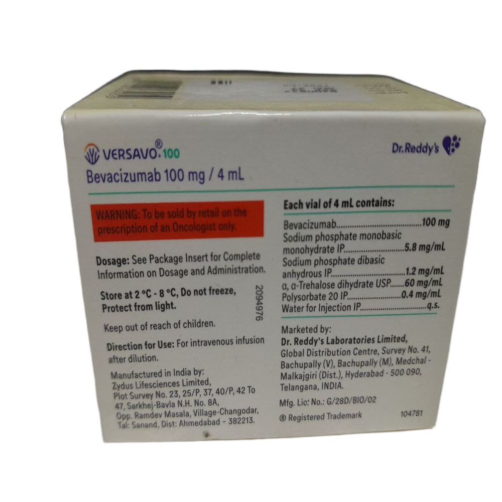 Versavo 100mg - Bevacizumab Injection