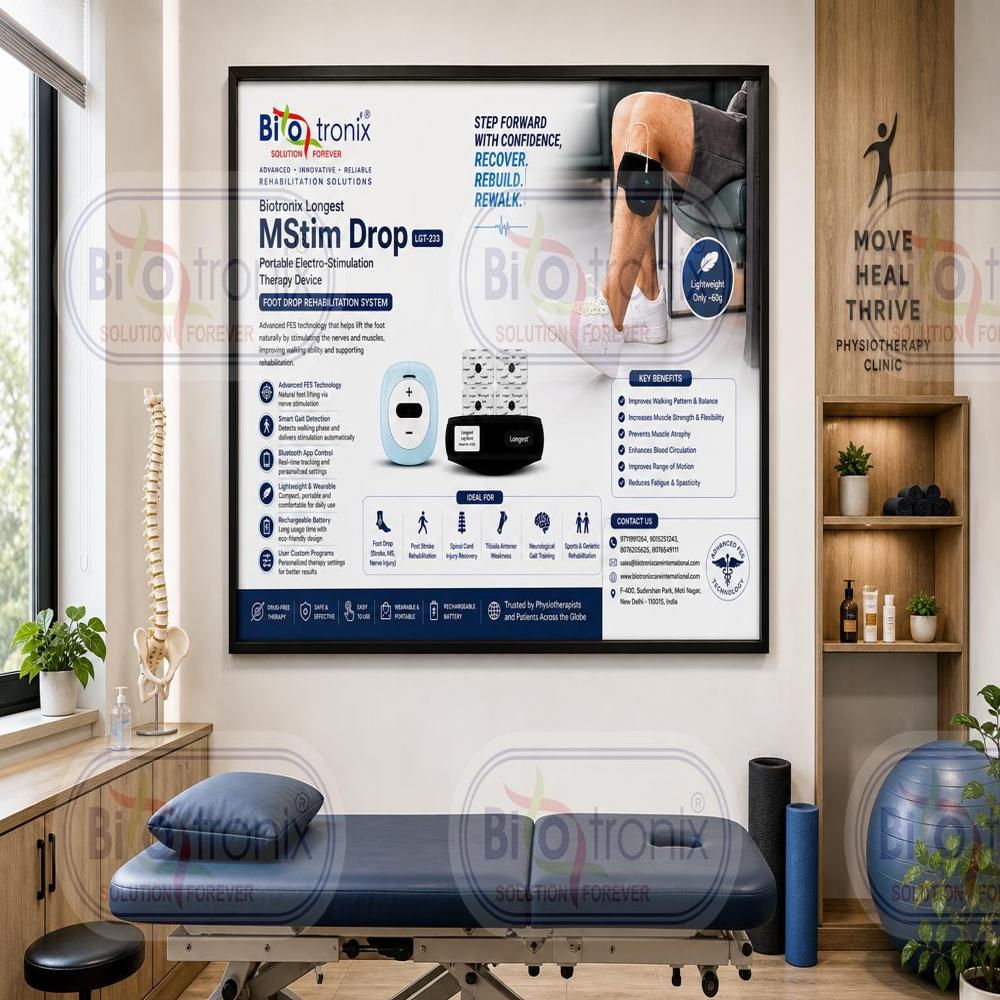 Portable EMS Therapy Device for Foot Drop Mobility Recovery