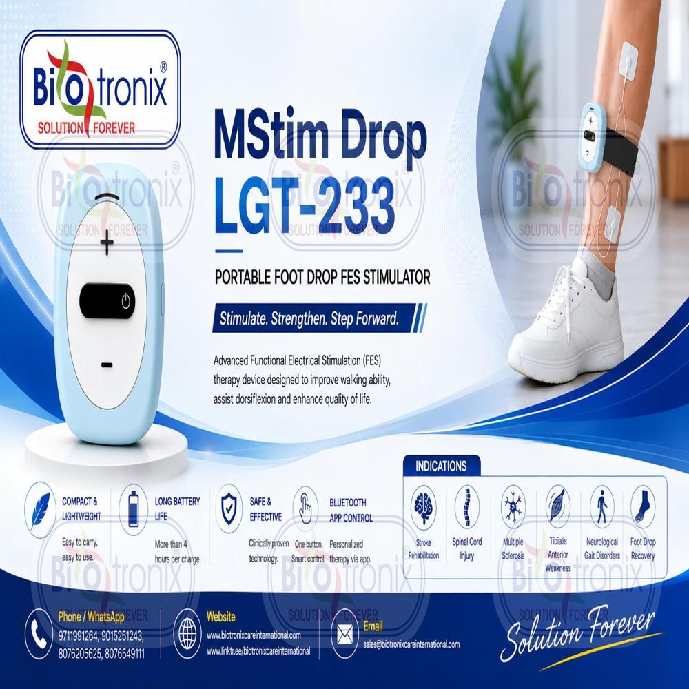 Portable EMS Therapy Device for Foot Drop Mobility Recovery