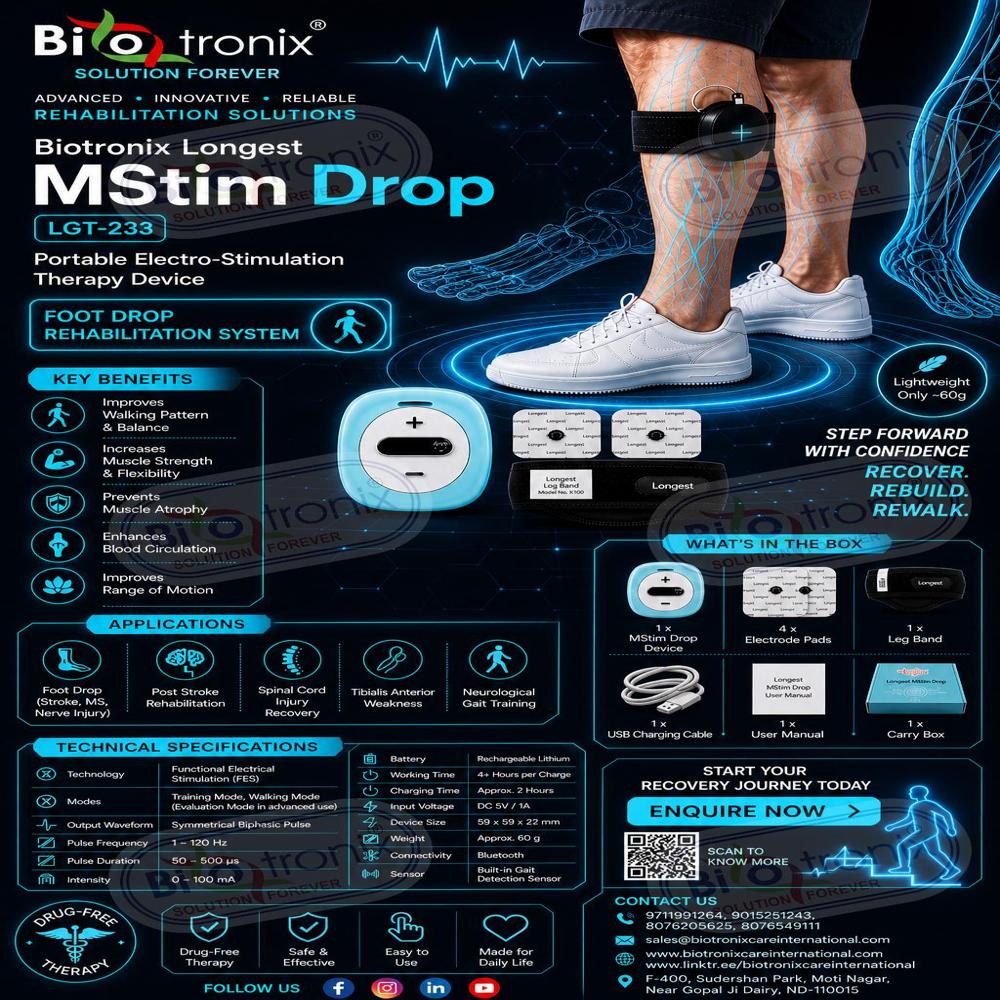 Foot Drop Muscle Rehabilitation Machine for Physiotherapy Use