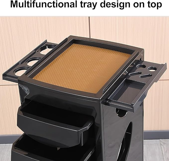 4 SHELF SALON TROLLEY CASTOR