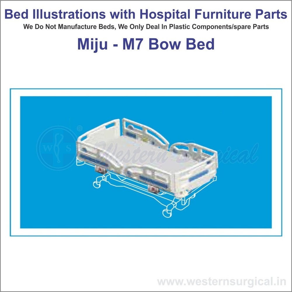Miju - M7 Bow Bed - Color: White
