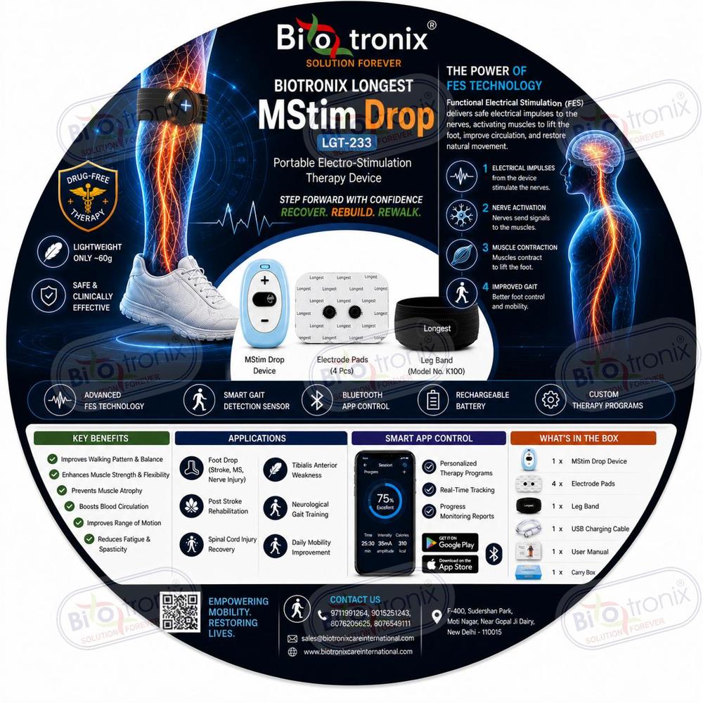 Smart Neuro Walking Therapy Device for Foot Drop Recovery