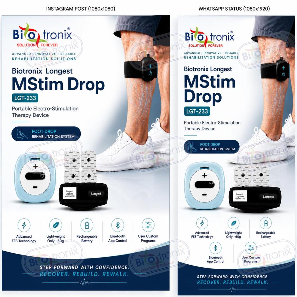 Smart Neuro Walking Therapy Device for Foot Drop Recovery