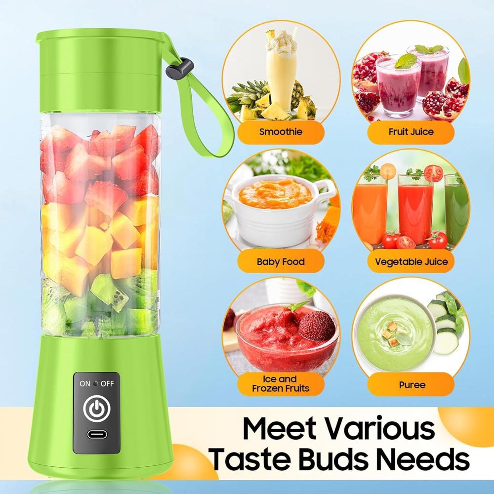 6 Blade 2 USB Portable Juicer Bottle