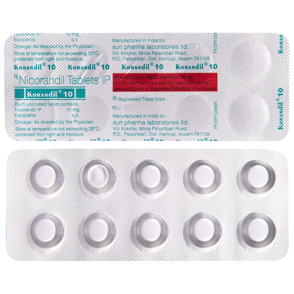 Nicorandil Tablets Ip 10 Mg