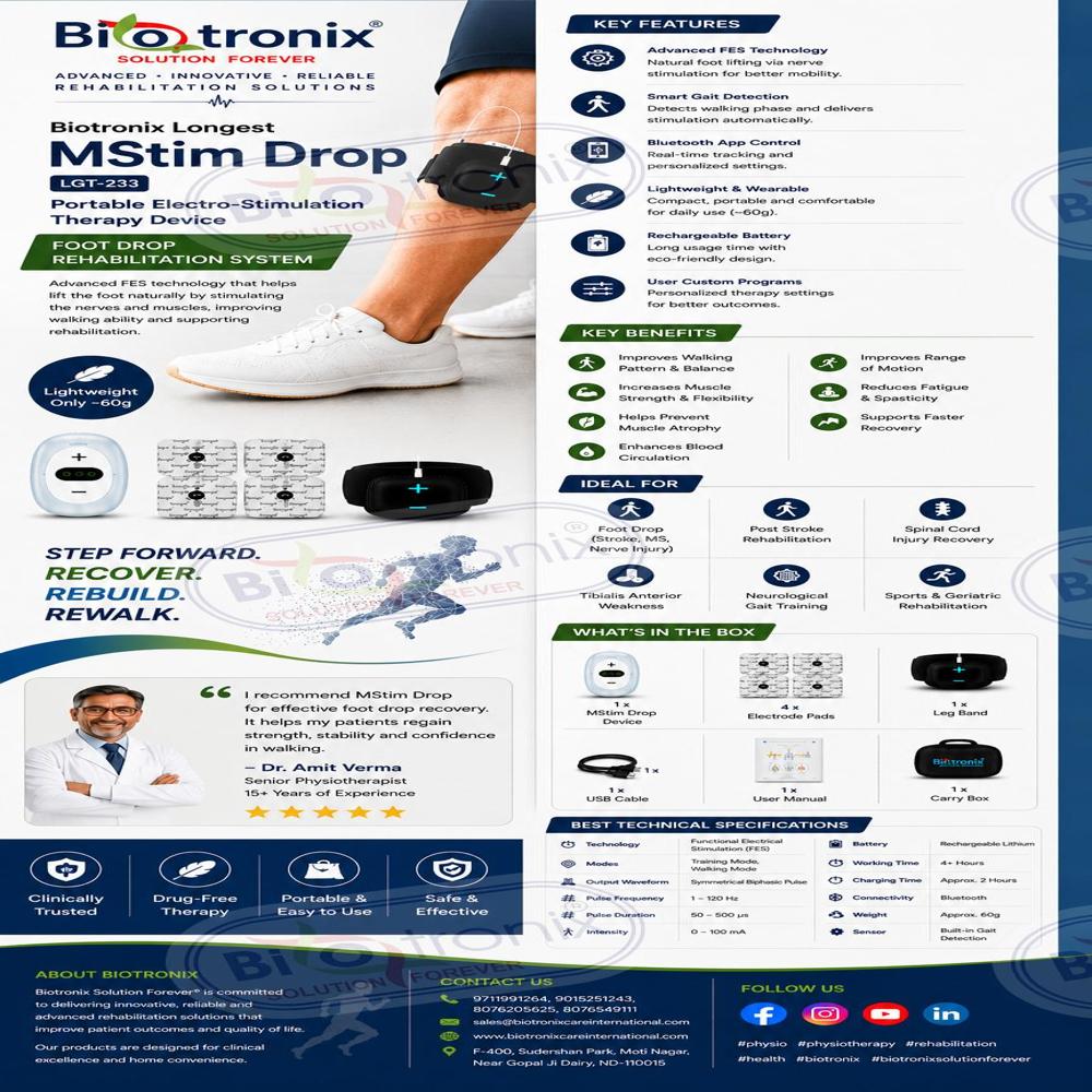 Advanced Foot Lift Stimulation Device for Neuro Rehabilitation