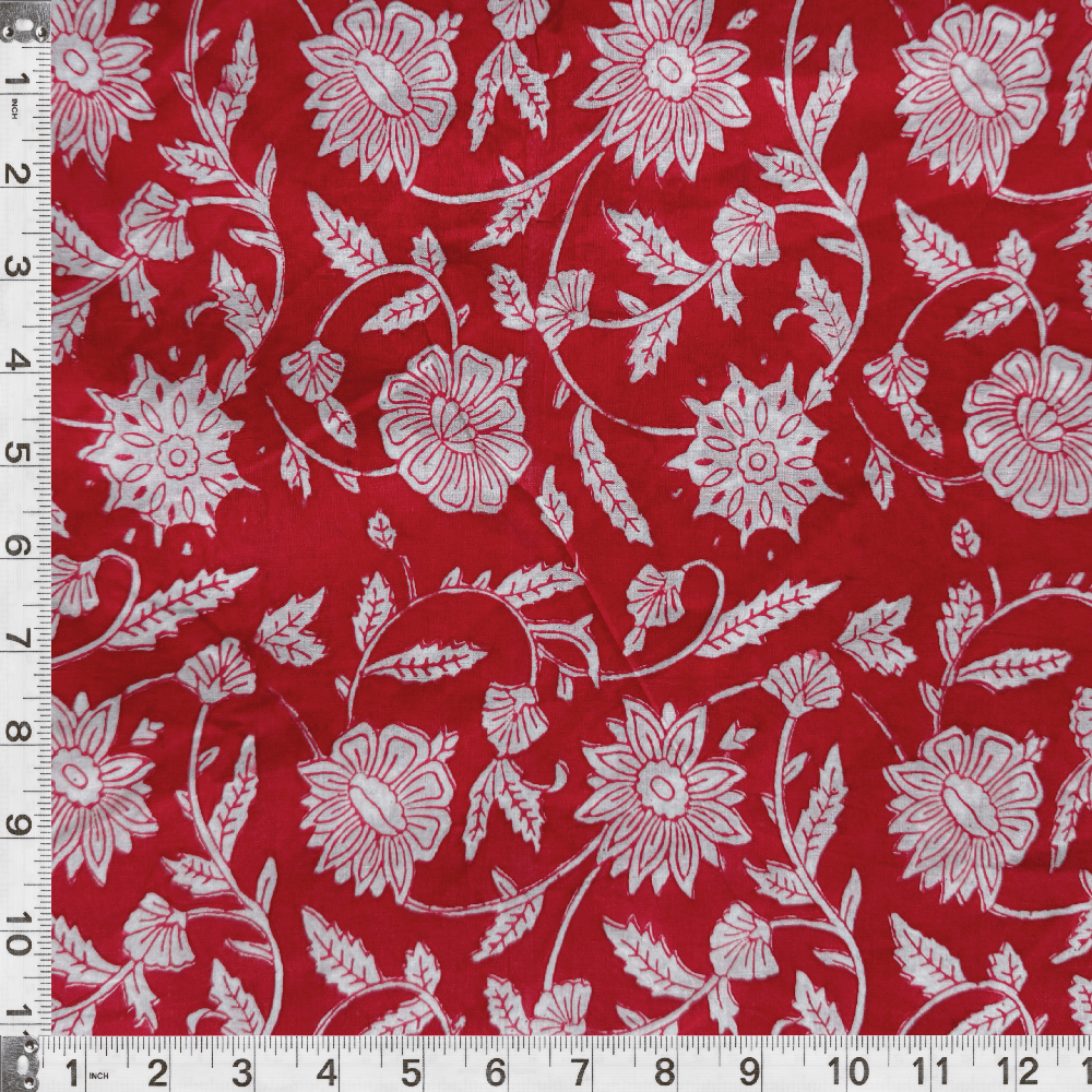 Hand Block Printed Cotton fabric