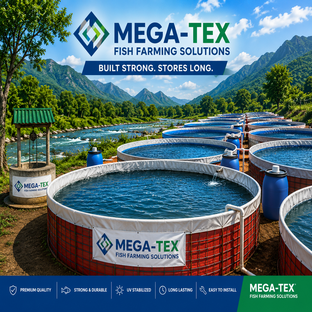 HDPE 500 MICRON FISH FARMING TANK  Diameter 6 Mtr X 1.45 Mtr Height