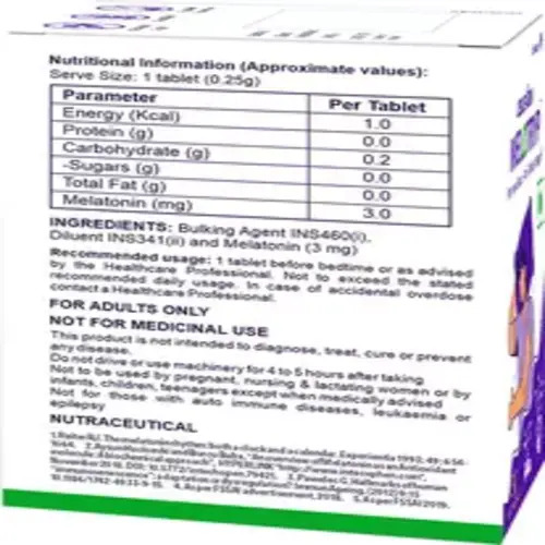 Melotryp Melatonin 3mg Tablet, Sleep Disorder Medicine