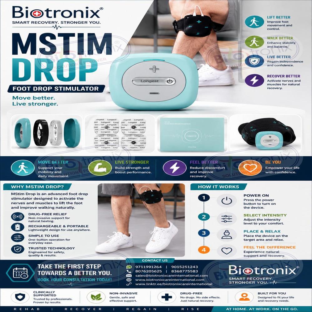 Foot Drop Functional Electrical Stimulation Device for Gait Training