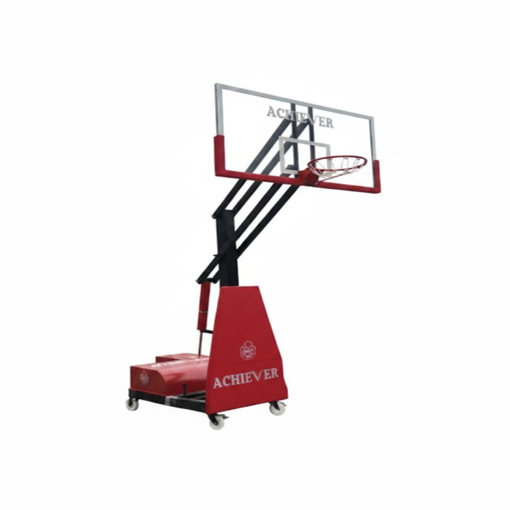 Basketball Pole Movable and height adjustable SPECIAL JACK SYSTEM