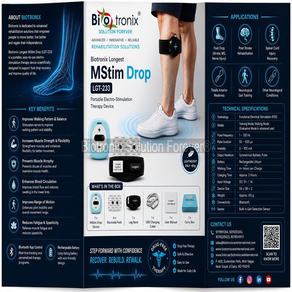 Advanced Neuro Foot Lift Therapy Machine for Rehabilitation