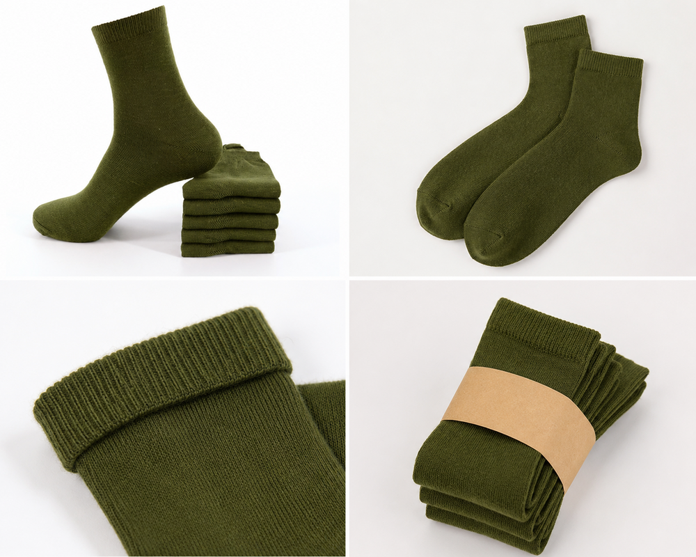 Green Army Socks