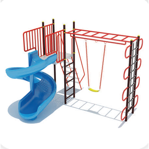 KPSL 14 Slides - FRP & Mild Steel 14 ft Vibrant Colors | Glossy Finish Anti-Skid Ladder ISI Certified