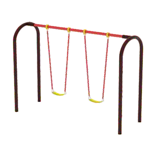 KPSW 01 Swing - Powder Coated Mild Steel, 2400x700x2100 mm, Multicolor | Ergonomic Impact-Resistant Seat, Galvanized Chains, Weather-Resistant
