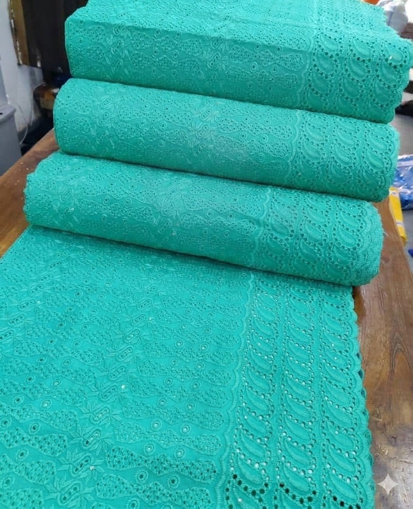 Sea Green Swiss Cotton Volie Fabric