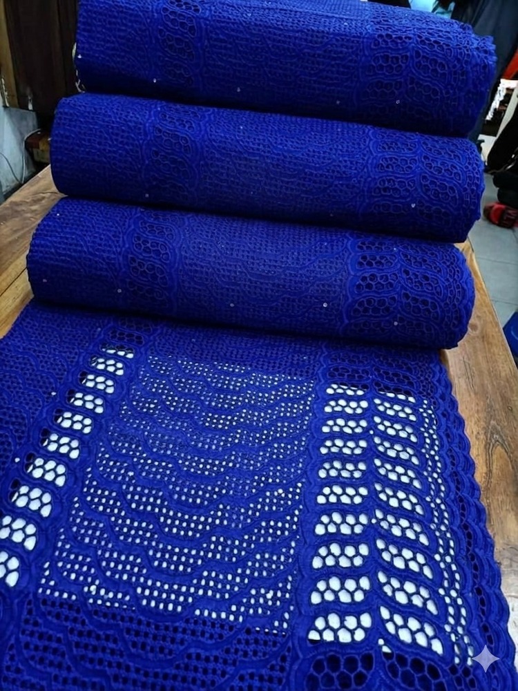 Dark Blue Swiss Cotton Volie Fabric