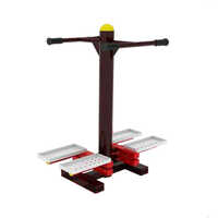 Kpfe 37 Stepper Double - Mild Steel 1520x800x1420mm, Black/yellow Seat | Anti-slip Pedals, Weather Resistant, Silent Manual Cardio