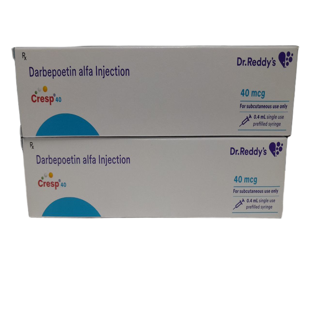 Cresp 40Mcg - Darbepoetin Alfa Injection - Origin: India