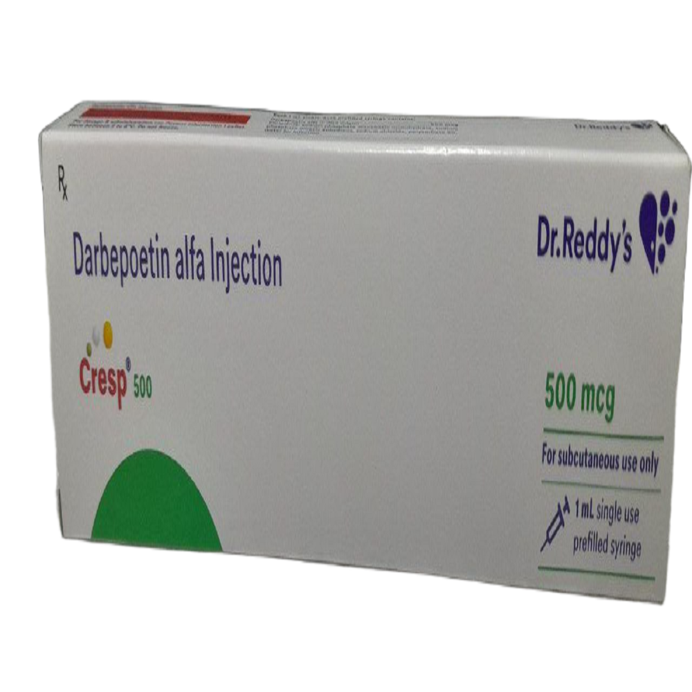 Cresp 500Mcg - Darbepoetin Alfa Injection - Origin: India