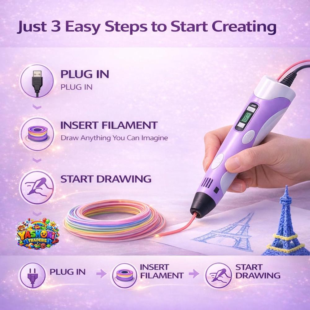 Yashoni 3D Printing Pen for Kids