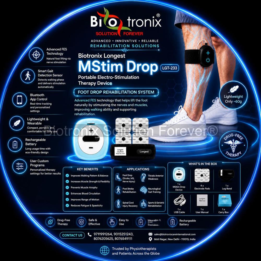 Wearable FES Therapy Equipment for Foot Drop Rehabilitation