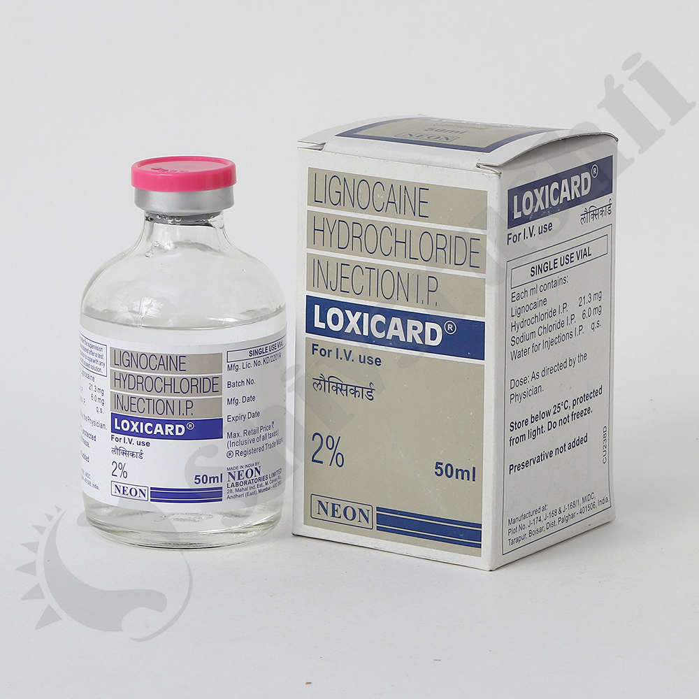 Loxicard 2% 50ml - Lignocaine Hydrochloride Injection, Suitable For Anesthesia And Pain Management
