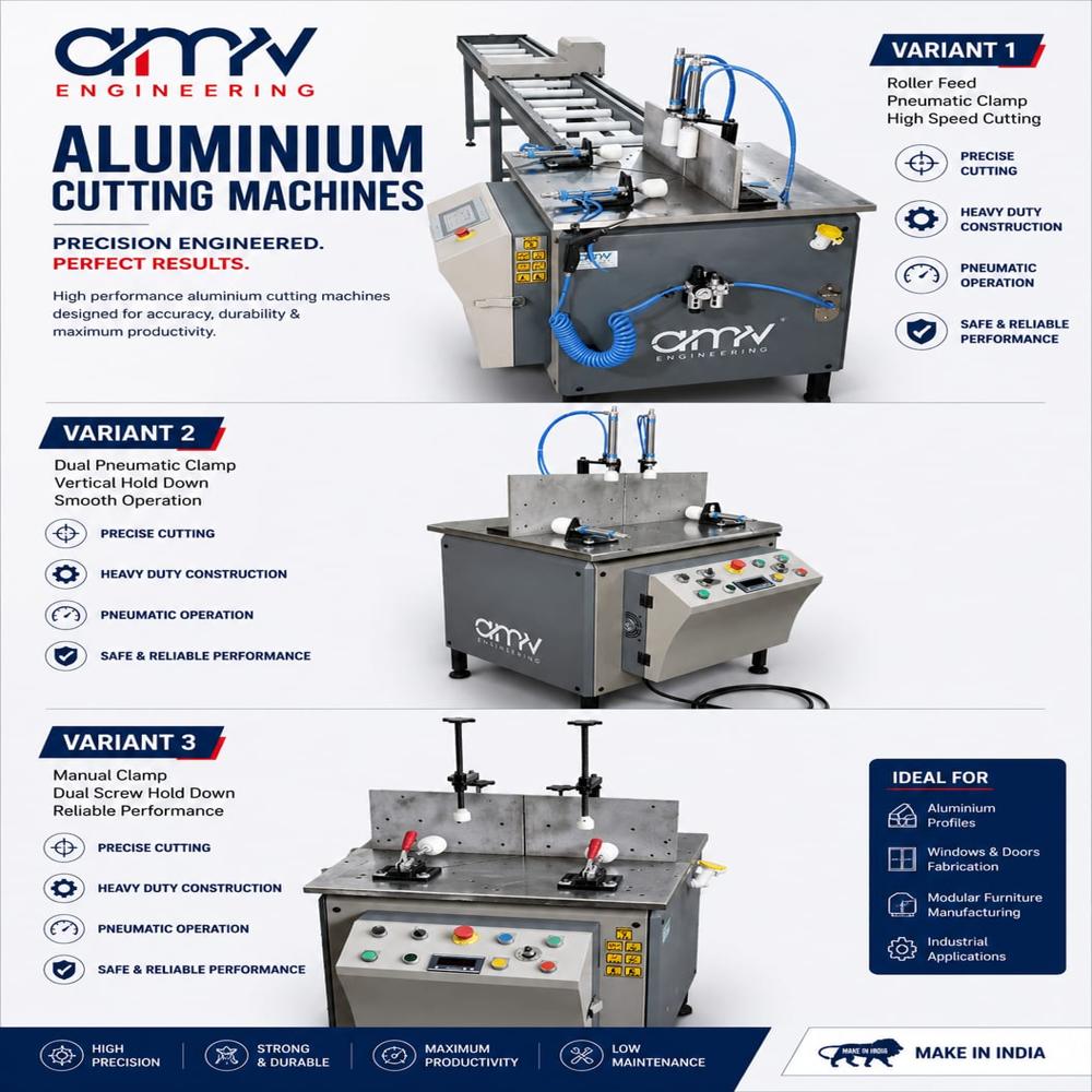 Industrial aluminium cutting machine