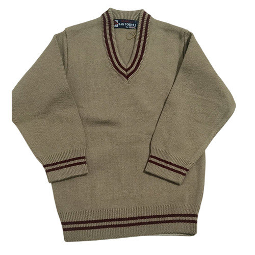 Grey Color School Sweater