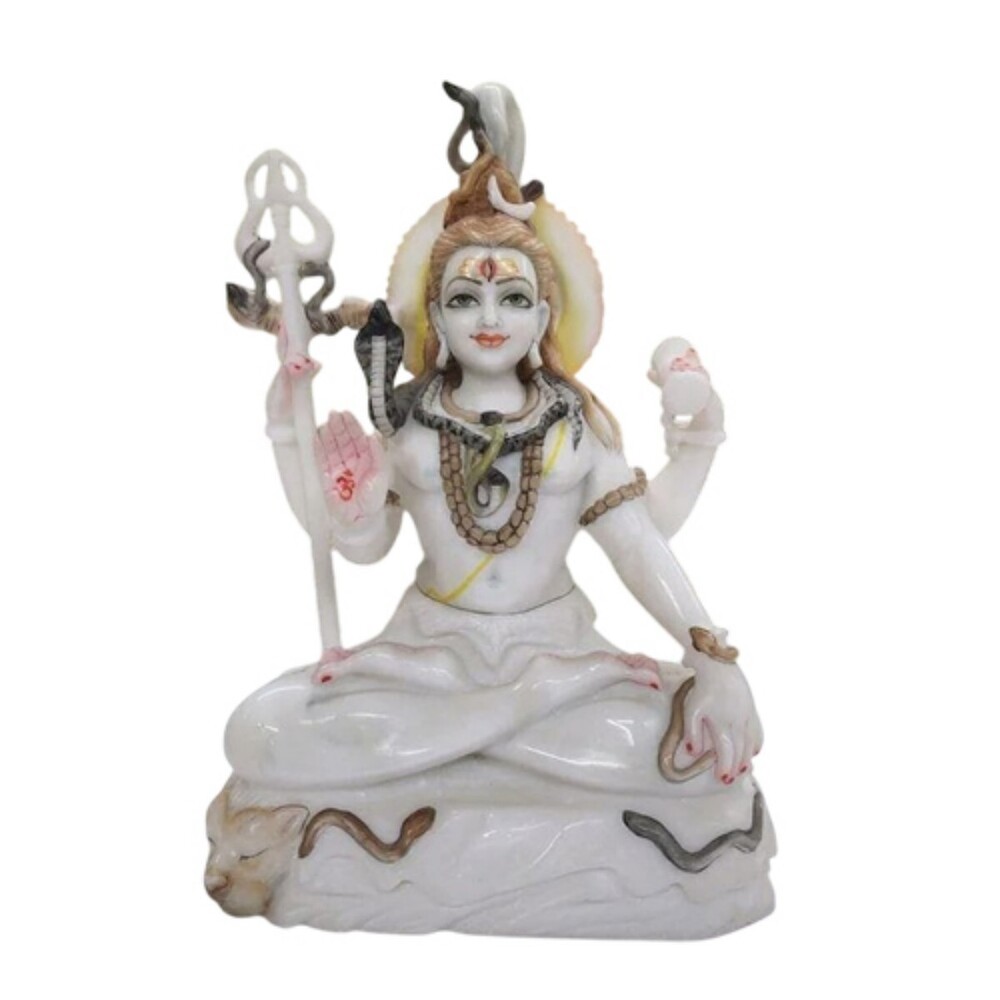 Polished Marble Mahadev Moorti
