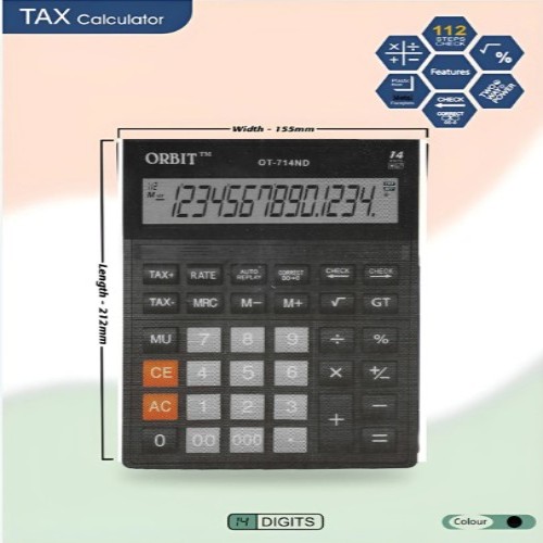 ORBIT OT-712ND ELECTRIC CALCULATOR