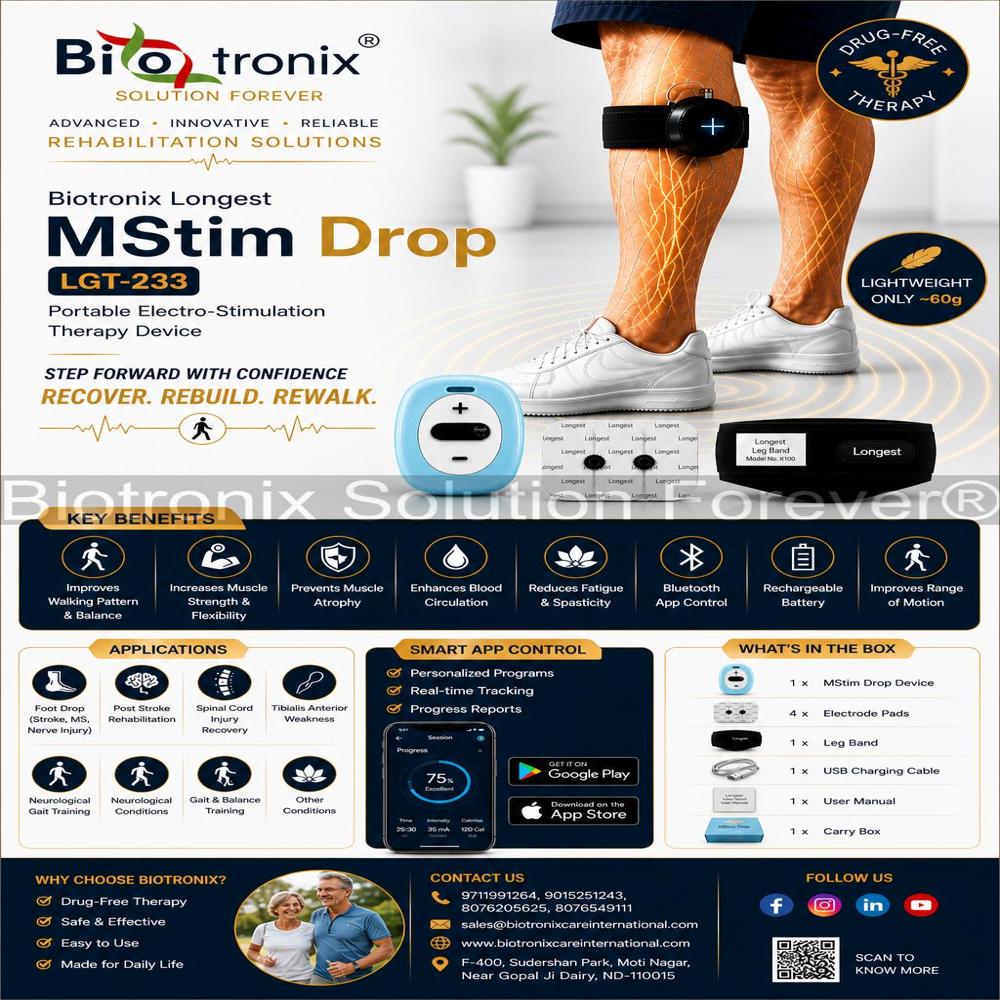 Foot Drop Walking Enhancement Device for Neuro Recovery