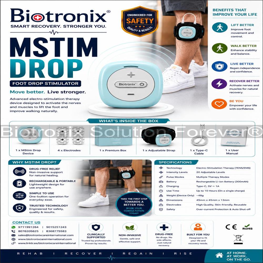 Foot Drop Walking Enhancement Device for Neuro Recovery