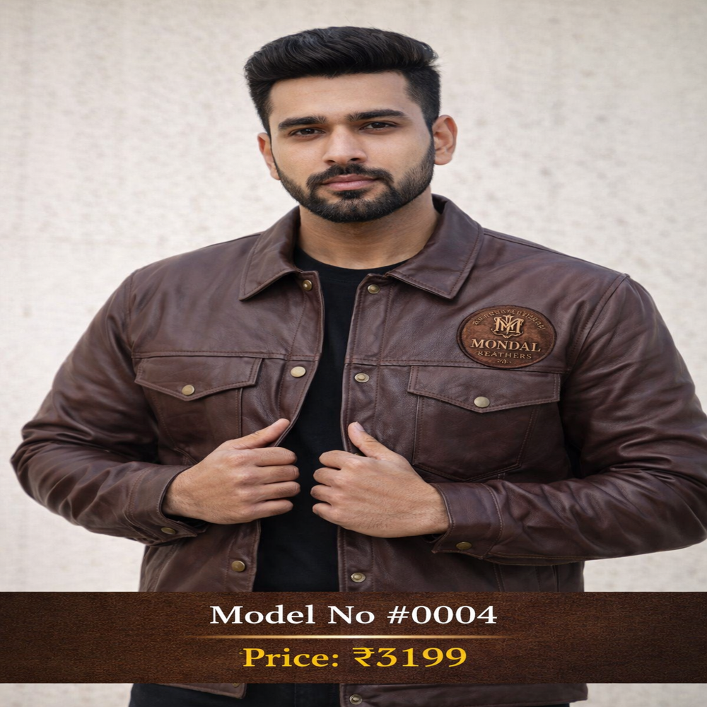 BROWN LEATHER JACKET MENS