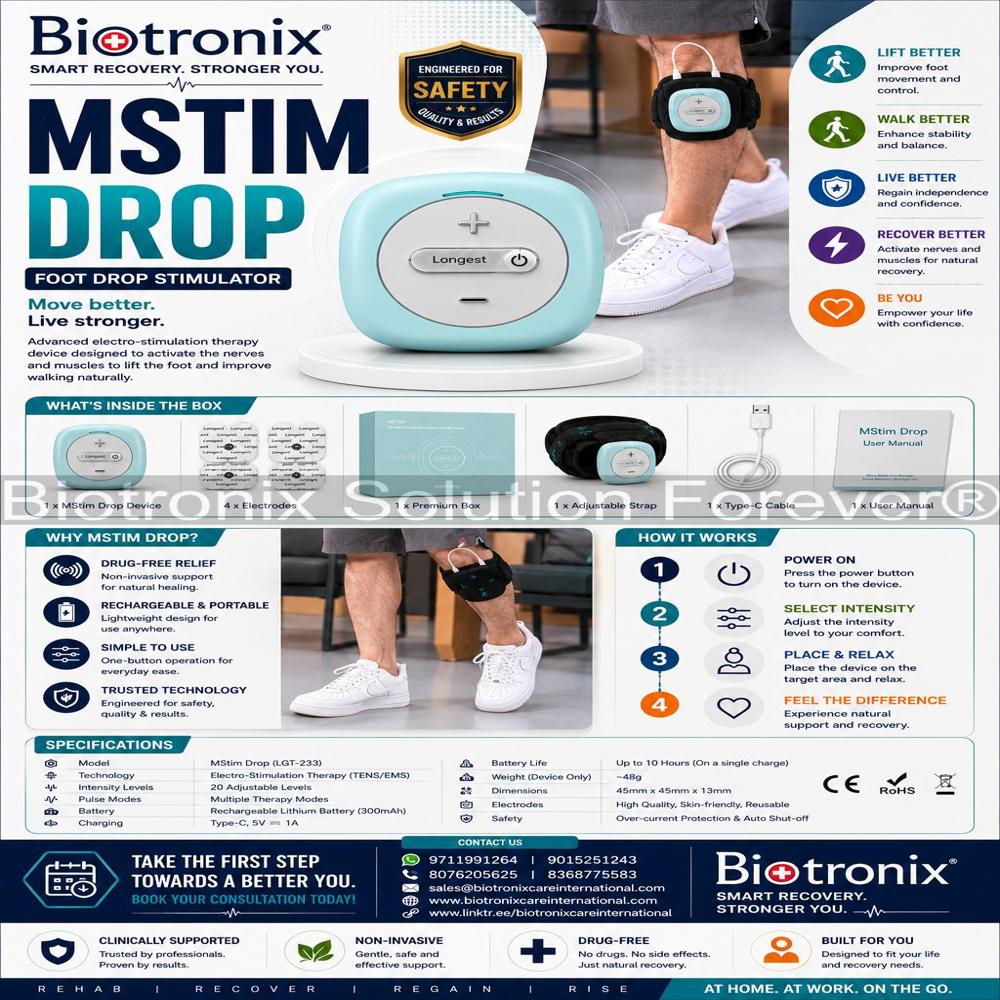 Advanced Gait Correction Therapy Machine for Foot Drop Patients