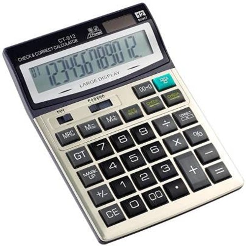Gltzen Ct-912 Electric Calculator - Color: Any Color