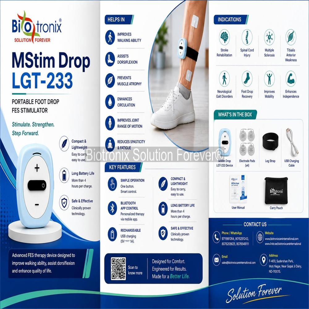 Smart Wearable Neuro Stimulator for Foot Drop Recovery