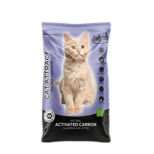 Cat Litter Activated Carbon 5kg Round CL-AC-01R