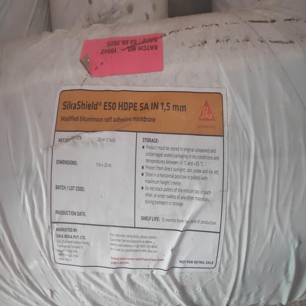 SikaShield E50 HDPE SA IN 1.5mm Self-Adhesive Waterproofing Membrane