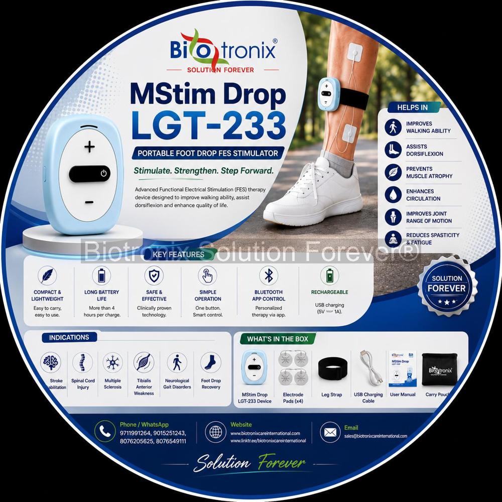 Portable Walking Support Stimulator for Foot Drop Correction