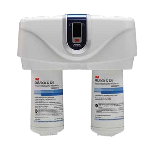 3M Smart Drinking Water System - Plastic & Stainless Steel 350x115x350mm White/Grey | 0.5 Micron Filtration 4000L Capacity Filter Change Indicator