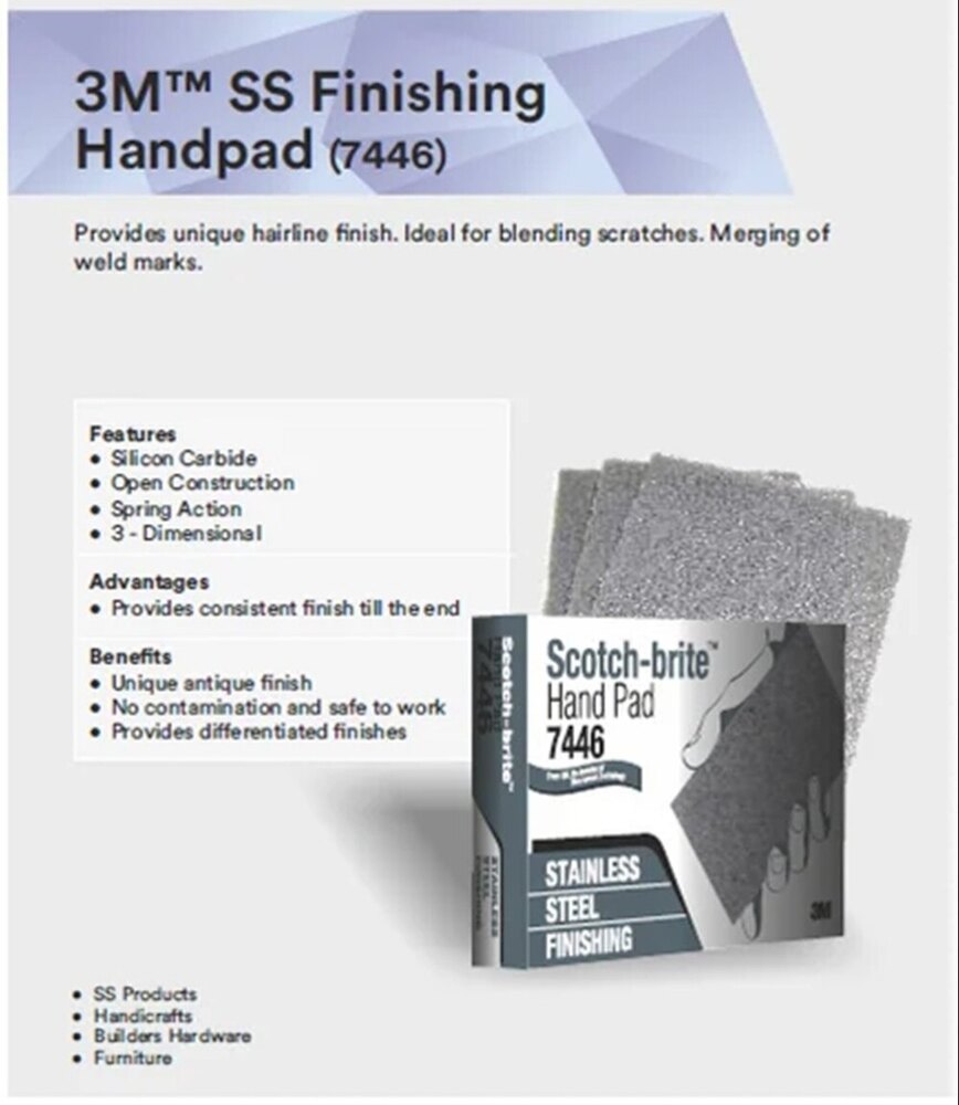 3M SS Finishing Hand Pads