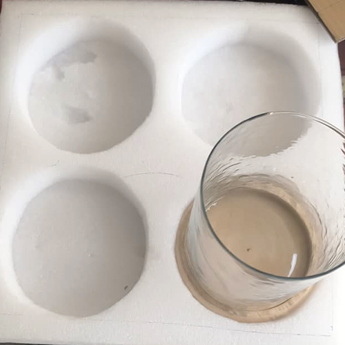 EPE Foam Glass Packaging Fitment