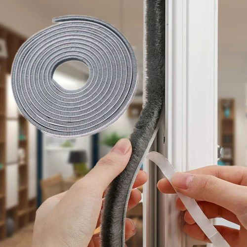 Sealplus Self Adhesive Woolpile Weatherstrip for Windows and Doors