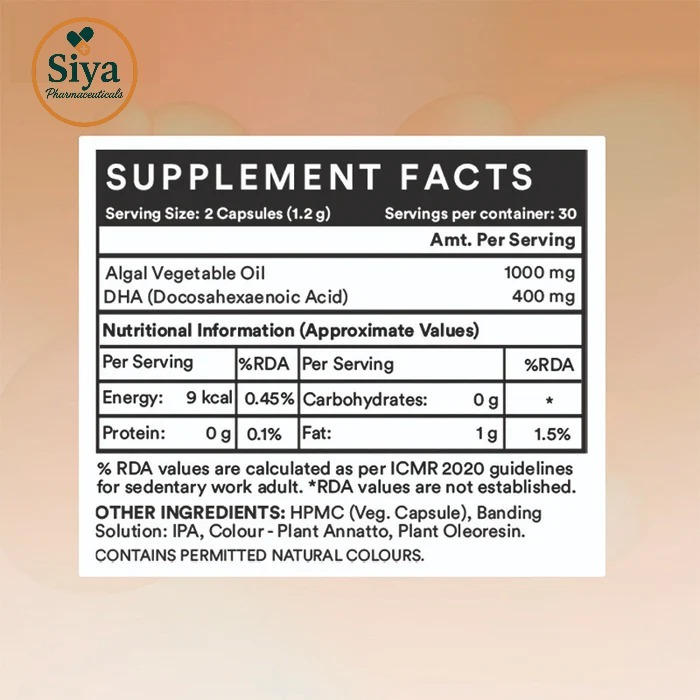 Siya Vegetarian DHA Capsules