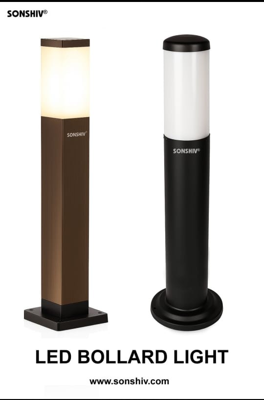 Led Bolard Light  (garden Light) - Body Material: Aluminum
