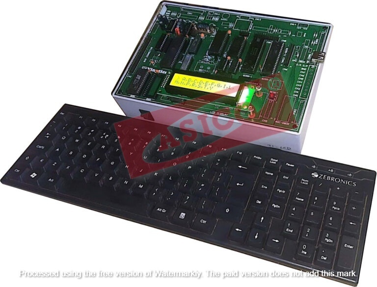 8051 MICROCONTROLLER TRAINING KIT WITH LCD DISPLAY& IN-BUILT POWER SUPPLY