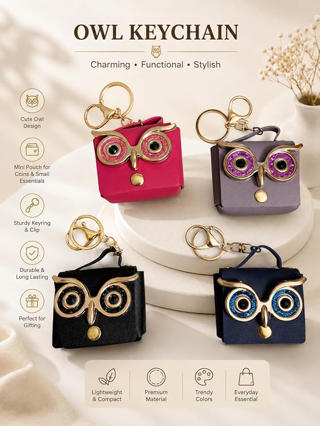 Owl Eye Handbag Keychain
