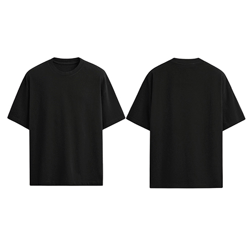 Premium 230 GSM Black Color Gold Finish T Shirt